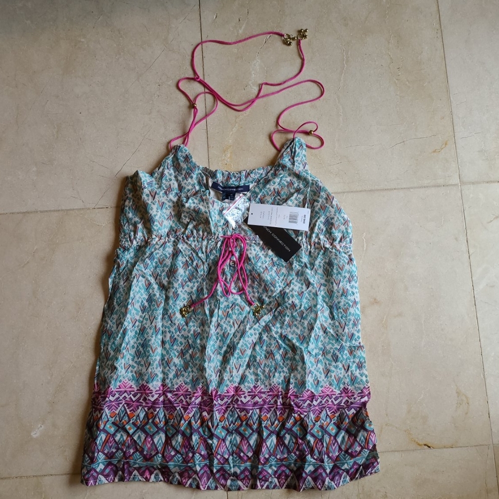 French Connection top, adjustable straps, 10, NWT